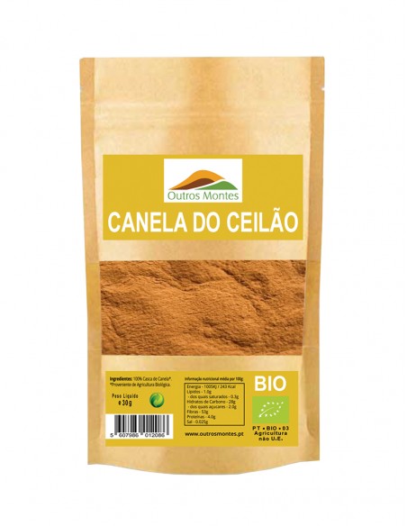 Ceylon Cinnamon Powder Outros Montes - 30g