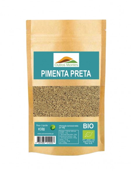 Pimenta Preta em Pó Outros Montes - 30g