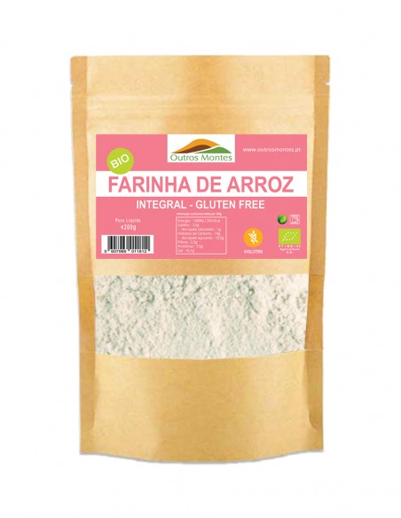 Farinha de Arroz Integral Sem Glúten Outros Montes
